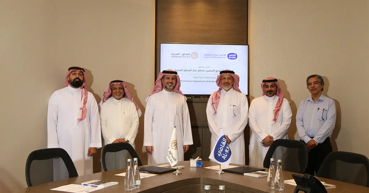 توقيع إتفاقية توزيع حصرية لقطع الغيار مع الشركة العربية للمحاور